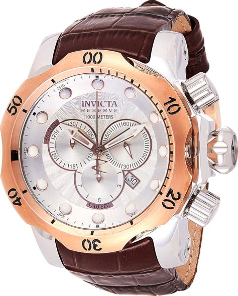 invicta leather watch